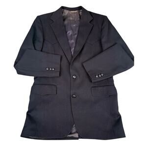 Levi's Western Wear Blazer Blue Size 40L Vintage Cowboy Made USA 1970's